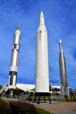 Apollo roket roket Bahçe Kennedy Uzay Merkezi'nde sergilenen