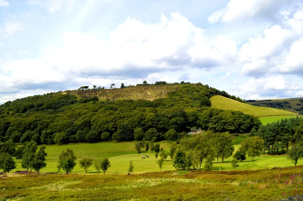 Golfplatz in glossop, derbyshire, england uk — Stockfoto