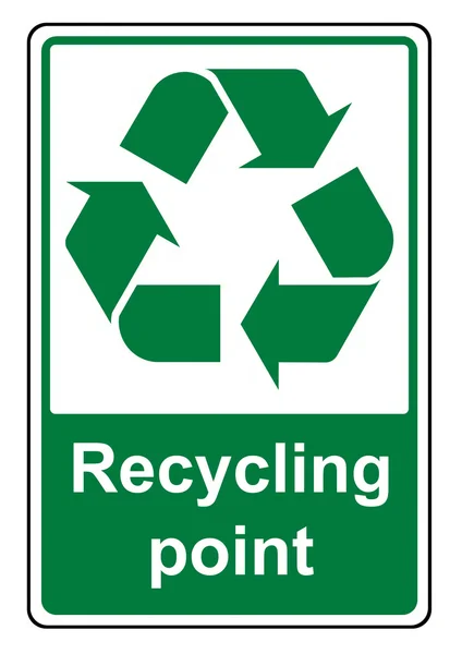 Ilustracja znak punkt recykling — Zdjęcie stockowe