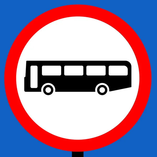 Автобусы более 8 пассажирских мест запрещены — стоковое фото