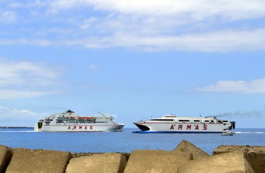 Birbirimizi liman Tenerife Los Crristianos geçen Armas feribotlar