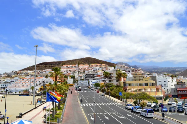Los Cristianos holiday resort in Tenerife — стоковое фото