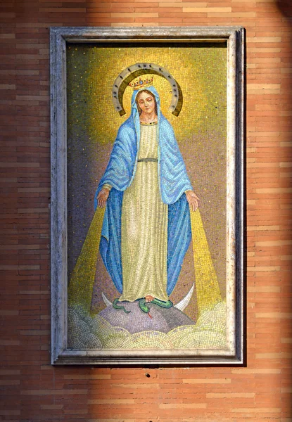 Azulejos representando Santa Maria — Fotografia de Stock
