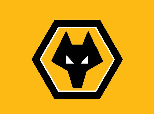 Wolverhampton, Batı Midlands, İngiltere - 10 Ocak 2021: Wolverhampton Wanderers Futbol Kulübü 'nün baş rozeti