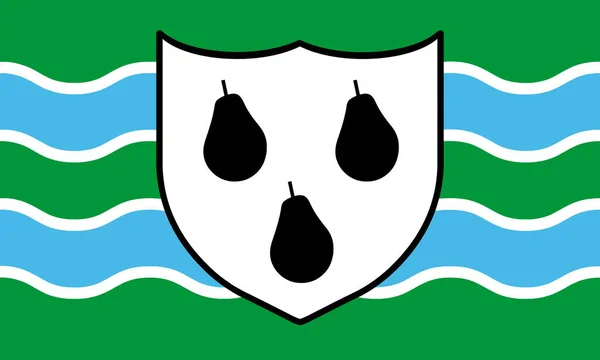 County Flagga Worcestershire Som Representerar Worcestershire Storbritannien — Stockfoto