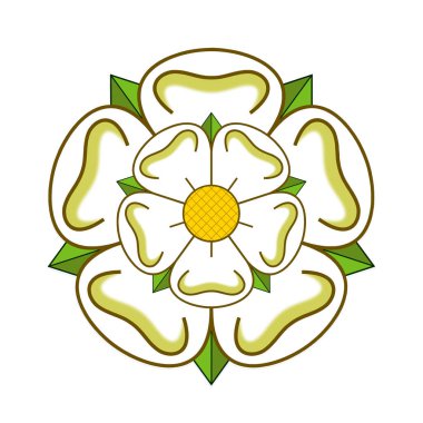 York 'un Beyaz Gülü Yorkshire' ı sembolize ediyor.