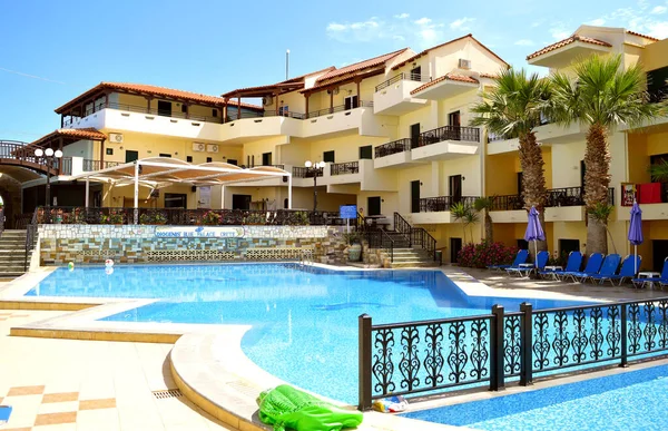 Gouves Kreta Grecja Czerwca 2019 Basen Hotelowy Diogenis Blue Palace — Zdjęcie stockowe