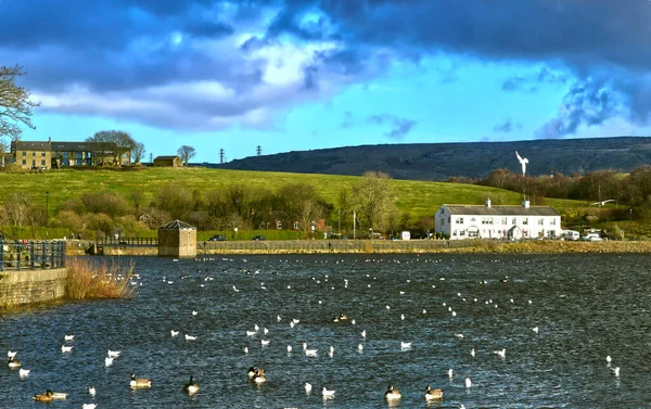 Hollingworth Lake Littleborough Rochdale Gran Mánchester Inglaterra Reino Unido Europa — Foto de Stock