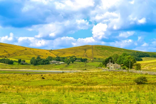 Dorfhäuser Castleshaw Herzen Von Saddleworth Oldham Großraum Manchester — Stockfoto