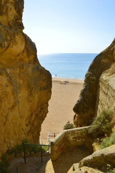 Senhora Da Rocha Nova Beach Portekiz — Stok fotoğraf