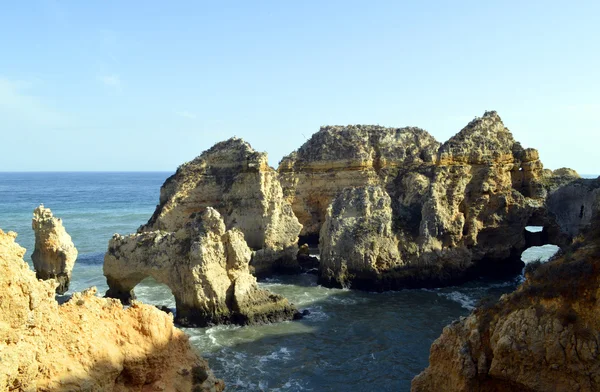 Ponta Da Piedade formação rochosa espetacular em Portugal — Fotografia de Stock