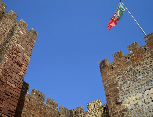 Murallas del castillo de Silves en el Algarve, Portugal —  Fotos de Stock