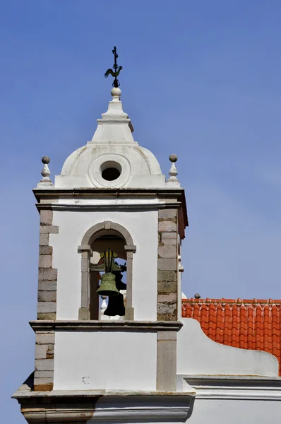 Santa Maria kerk klokkentoren in Lagos, Portugal — Stockfoto