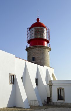 Cape St. Vincent deniz feneri Algarve Portekiz