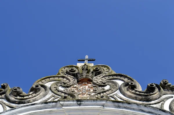 Una vista detallada de la piedra ornamentada en la Iglesia de San Antonio en Lagos Portugal —  Fotos de Stock