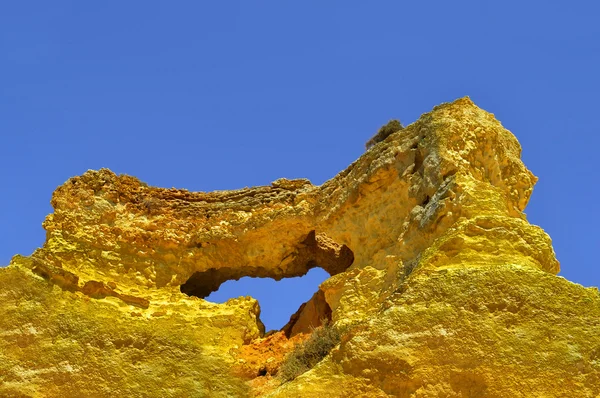 Vale Do Olival Beach Rock formation in Portugal — Stock Photo, Image