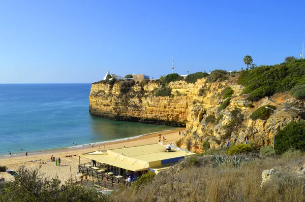 Senhora Da Rocha Beach в Португалии — стоковое фото