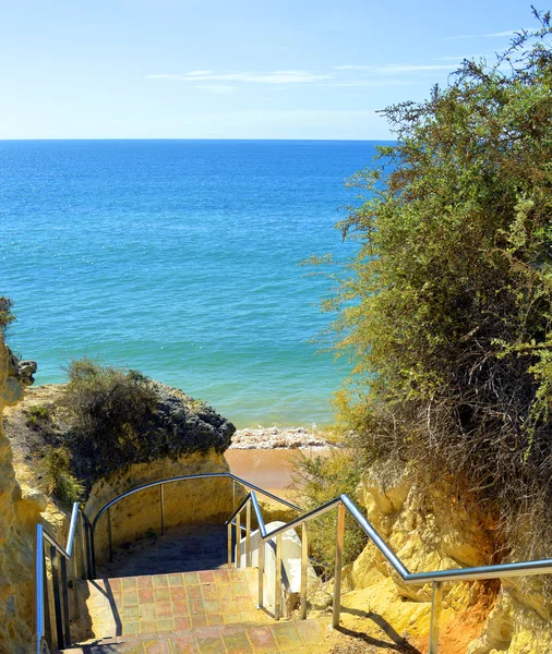Steps down to Armacao De Pera Beach on the Algarve — Stock Photo, Image