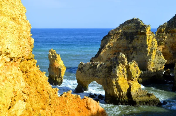 Ponta Da Piedade formação rochosa espetacular — Fotografia de Stock