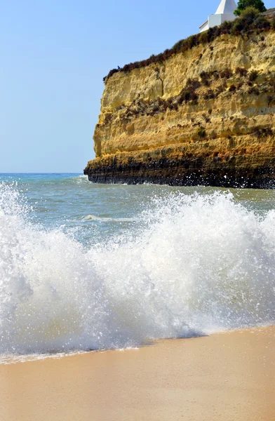 Playa Senhora Da Rocha en Portugal — Foto de Stock