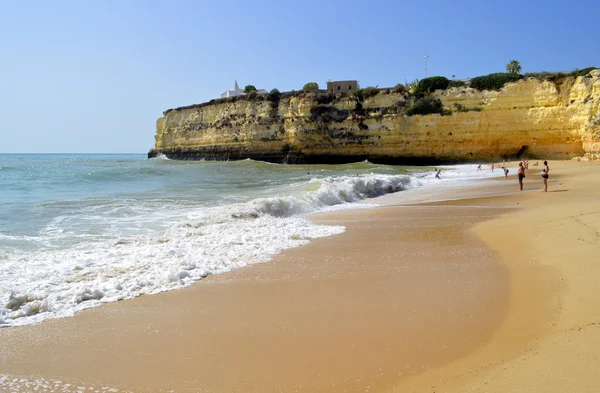 Praia da Senhora Da Rocha em Portugal — Fotografia de Stock