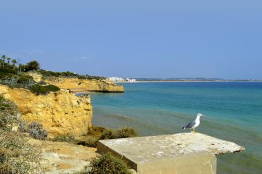 Cova Redonda Beach, Armacao De Pera, Algarve, Portekiz