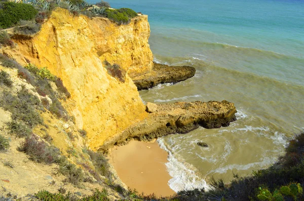 Praia da Cova Redonda, Armacao De Pera, Algarve, Portugal — Fotografia de Stock