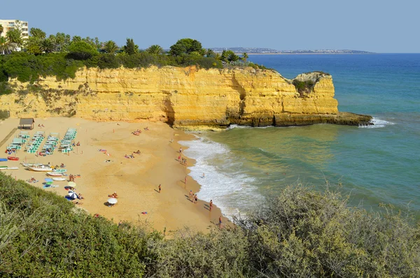 Praia da Senhora Da Rocha em Portugal — Fotografia de Stock