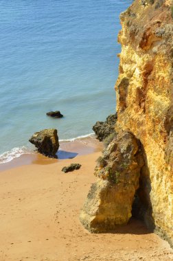 Muhteşem Senhora Da Rocha Nova Beach Portekiz uçurumlarda