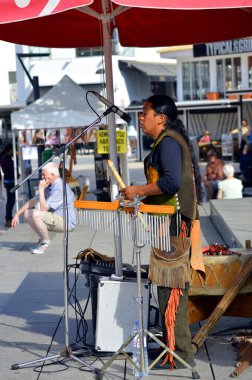 Albufeira, Portekiz eski şehir Sokak çalgıcısı