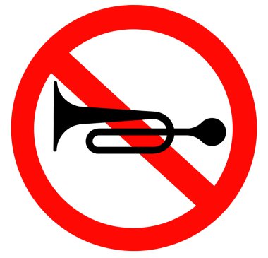 Trafik işaretleri izin boynuz