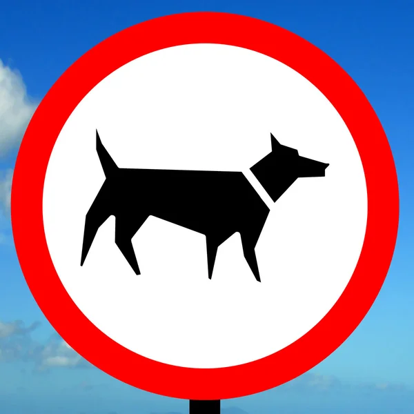 No dog walking allowed order sign — Stock Image No dog walking allowed order sign Stock Photo