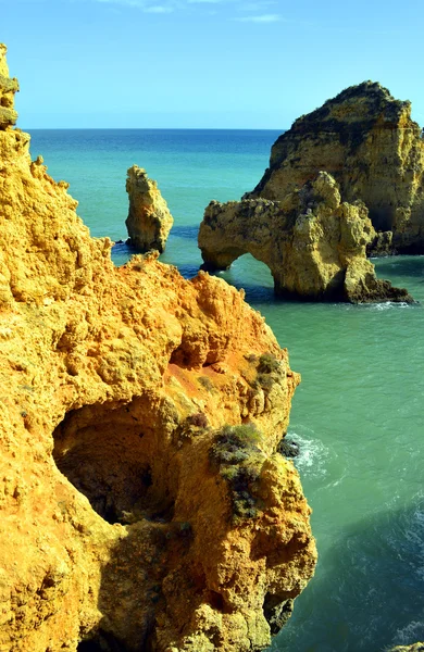 Ponta Da Piedade formações rochosas espetaculares — Fotografia de Stock