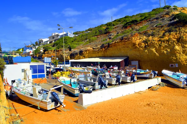 Pueblo pesquero Benagil Beach en Portugal —  Fotos de Stock