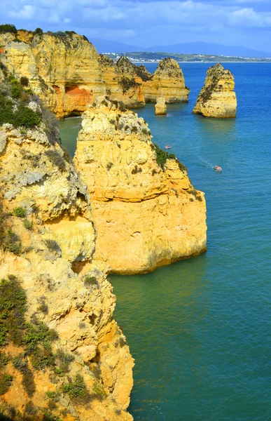 Ponta Da Piedade látványos sziklaalakzatok — Stock Fotó