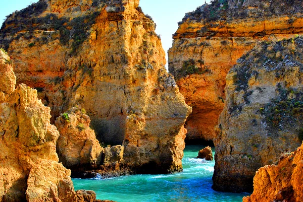 Ponta Da Piedade formações rochosas espetaculares — Fotografia de Stock