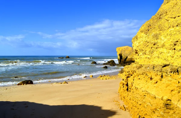 Formacje skalne Sietskes Beach na wybrzeżu Algarve — Zdjęcie stockowe