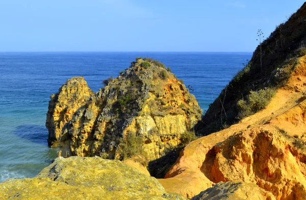 Ponta Da Piedade spektakularna formacja skalna w Portugalii — Zdjęcie stockowe