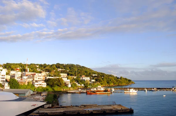Scarborough Harbour in Tobago — Stockfoto