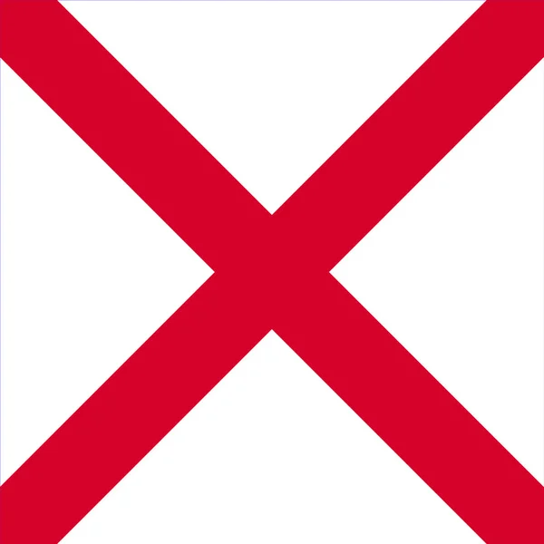 Flagge des Bundesstaates Alabama — Stockfoto