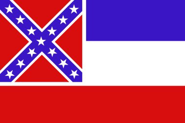 Mississippi Devlet bayrağı görünümü