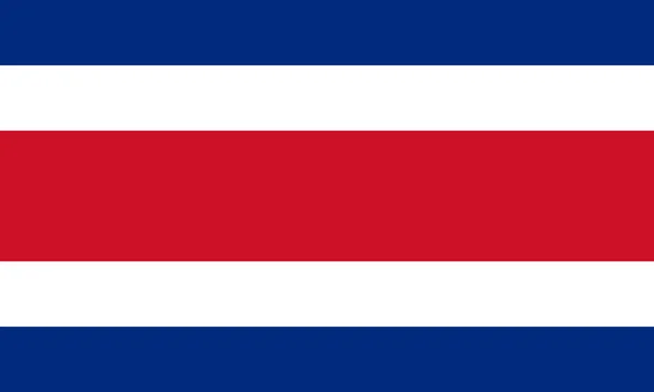 Republic of Costa Rica National Flag — Stock Photo, Image