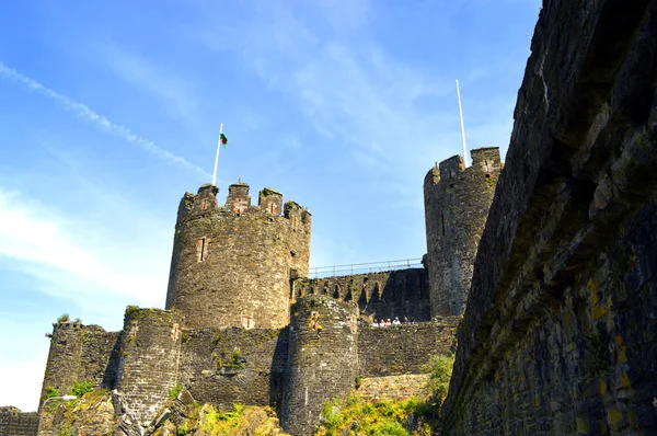 Château historique de Conwy dans le nord du Pays de Galles — Photo