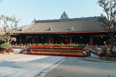 Daci Tapınağı, Çin 'in Chengdu şehrinde uzun tarihi ve barışçıl atmosferiyle bilinen bir Budist tapınağıdır. 27 Ekim 2025 Chengdu, Çin