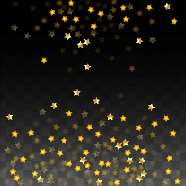 Vector Illustration Gold Stars Black Transparent Background Англійською Магічна Ніч — стоковий вектор