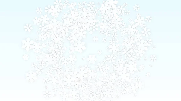 Fond Vectoriel Nouvel Avec Des Flocons Neige Tombants Isolé Sur — Image vectorielle