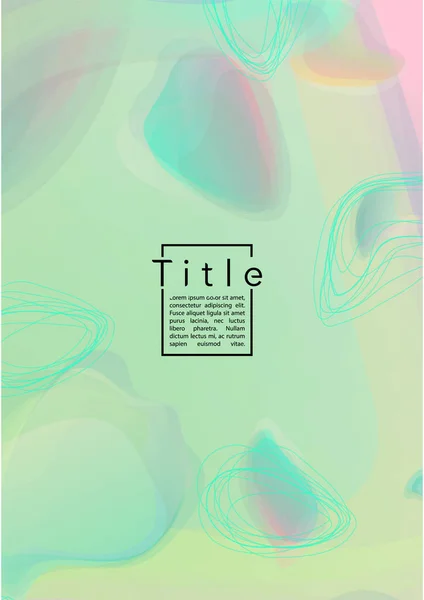 Modern Geometric Cover Design Gradient Abstract Lines Figures Business Cover — 스톡 벡터