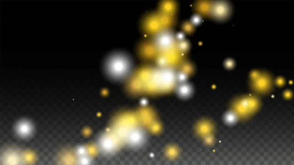 Gold Glitter Vector Texture Black Golden Glow Pattern Golden Christmas - Stok Vektor