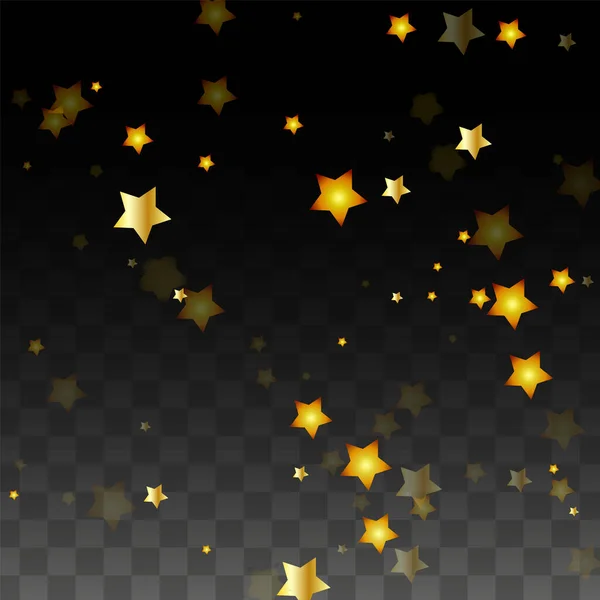 Vector Illustration Gold Stars Black Transparent Background Англійською Магічна Ніч — стоковий вектор