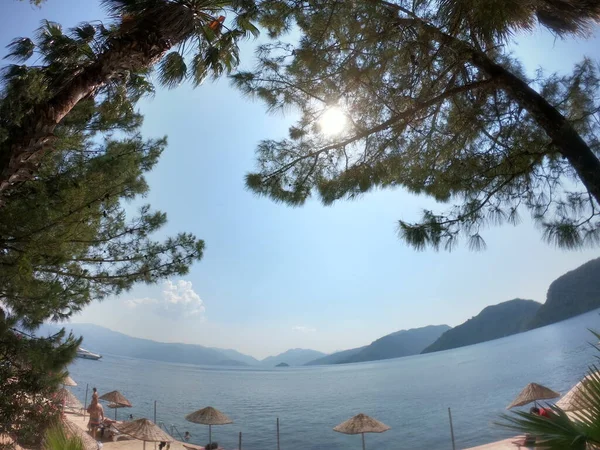 Panorama View Icmeler Bay Aegean Mediterranean Sea Turkish Resort Marmaris — Foto Stock